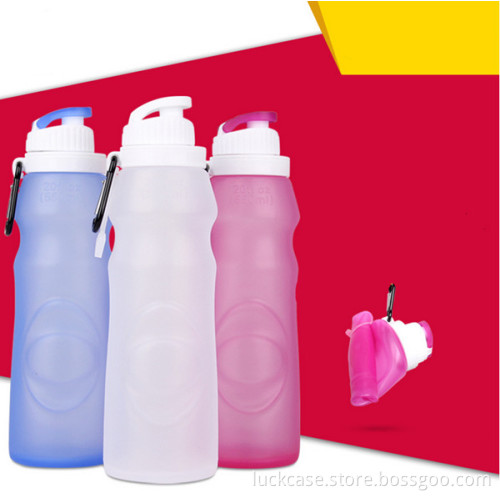 BPA free silicone water bottle collapsible silicone water bottle